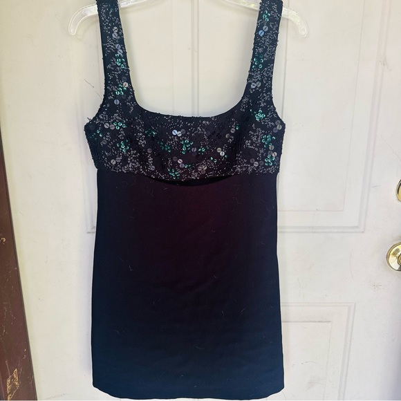 Zara Black Dress with Sequin Detail - Picture 3 of 5